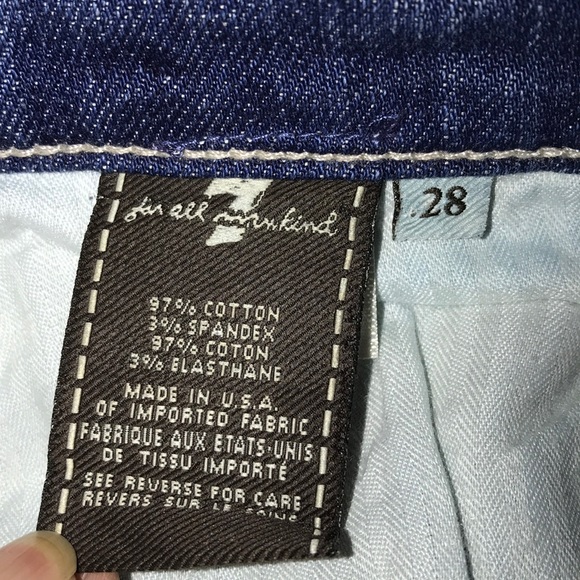 7 For All Mankind Straight Leg Jeans - Picture 7 of 8